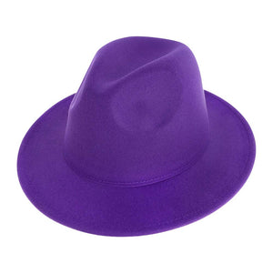 Purple Beautiful Solid Panama Hat, a beautiful & comfortable Panama hat is suitable for summer wear to amp up your beauty & make you more comfortable everywhere. It's an excellent hat for wearing while gardening, or any other outdoor activity. It's an excellent gift item for your friends & family or loved ones this summer.