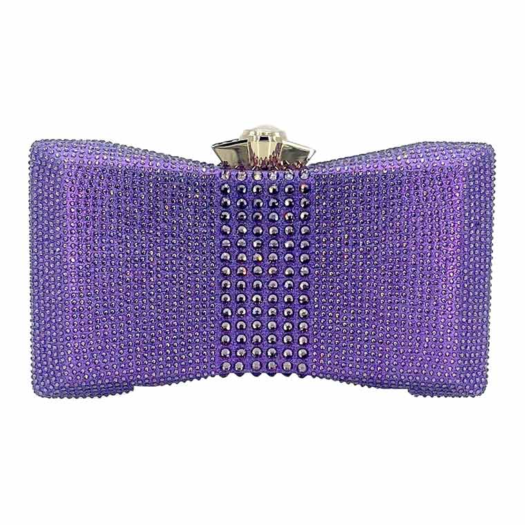 Purple Bling Evening Clutch Crossbody Bag, perfectly goes with any outfit and shows your trendy choice to make you stand out on your special occasion. Carry out this bling evening crossbody bag while attending a special occasion. Perfect for carrying makeup, money, credit cards, keys or coins, etc.