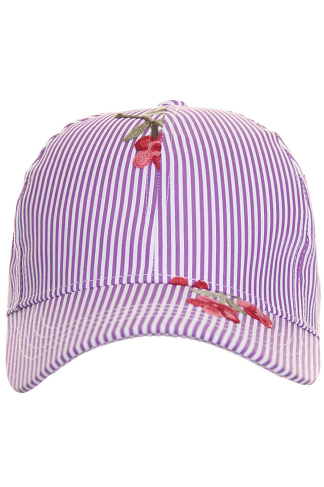 Purple C.C BASEBALL CAP is a stylish and functional accessory for any outfit. Made with high-quality materials, it provides both durability and comfort. Its versatile design allows for easy styling and its wide brim offers protection from the sun. Experience the perfect combination of fashion and practicality with the C.C BASEBALL CAP.