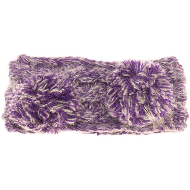 Purple KIDS Multi-tone Double Pom Head Wrap combines functional warmth with playful style. Designed for comfort and durability, it features a soft, stretchy fabric that fits snugly on young heads, while the double pom-poms add a charming, dynamic touch. Perfect for cooler weather, this head wrap keeps children cozy without sacrificing movement or breathability. Its vibrant multi-tone colors effortlessly complement a variety of outfits, making it a practical yet stylish choice for active kids. 