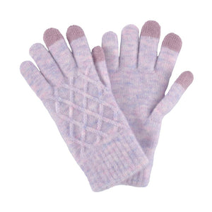 Purple Soft Knit Touch Smart Gloves, give your look so much eye-catchy with knit gloves, a cozy feel. It's very attractive, and cute looking that will save you from cold and chill on cold days and the winter season. A pair of these gloves are awesome winter gift for your family, friends, anyone you love, and even yourself.