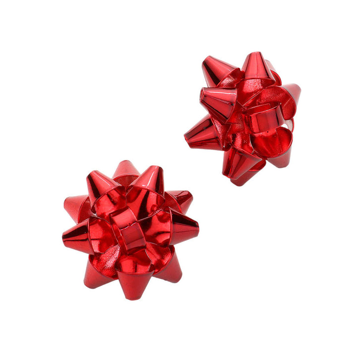 Red Christmas Gift Bow Stud Earrings, enhance your beauty and make a beautiful & unique outlook with these stud earrings. These earrings are the perfect choice for this festive season, especially this Christmas. Perfect Gift for December Birthdays, Christmas, Stocking Stuffers, Secret Santa, BFF. Merry Christmas.