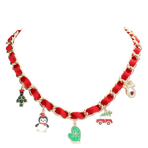 Red Christmas Tree Santa Hat Penguin Glove Car Rudolph Pendant Necklace, enhance your beauty and make a beautiful & unique outlook with these pendant necklace. Embrace the spirit of Christmas with Christmas-themed awesome pendant necklace. These necklaces are the perfect choice for this festive season, especially this Christmas. These necklace will add on your earlobes & bring a smile of joy to those who look at you. 