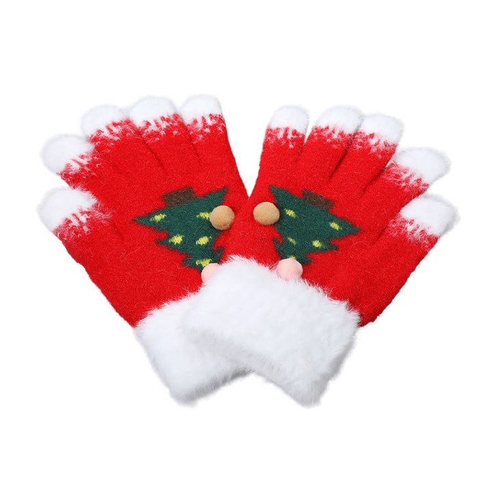 Stay warm in festive style with these adorable fuzzy gloves featuring playful Christmas tree patterns and soft plush cuffs. Perfect for winter outings, holiday parties, or as a charming seasonal gift, these cozy gloves add both comfort and cheer to your cold-weather look.