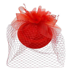 Red Floral Pearl Mesh Fascinator Headband, the perfect accessory for special or casual occasions. Crafted from supple mesh and finished with lush faux pearls, this Fascinator Headband elevates any look. A timeless and elegant piece, sure to be a favorite. A perfect gift on any occasion to your family members or a close one