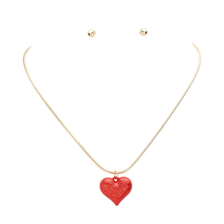 Red Heart Pendant Jewelry Set, This elegant set combines timeless design with expert craftsmanship. Made with quality materials, each piece reflects the significance of love and devotion. Perfect for any occasion, this set is an ideal gift for a loved one, or simply a beautiful addition to your own collection.