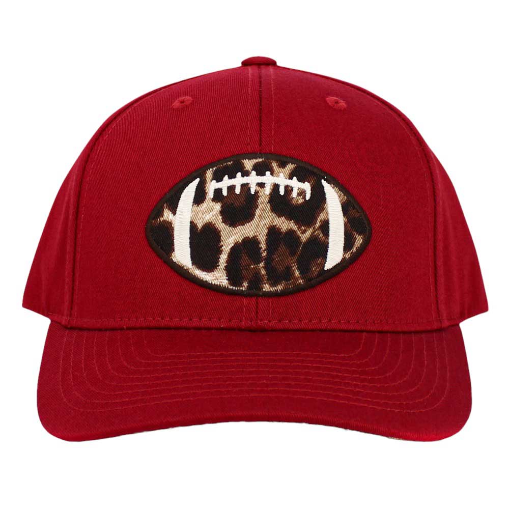 Black Leopard Football Ball Front Baseball Cap is perfect for your game-day look. Featuring a leopard print football ball design on the front, this adjustable cap is designed for comfort and breathability. With an adjustable snap closure, you’ll get a secure fit every time. Perfect gift idea for sports enthusiast friends.