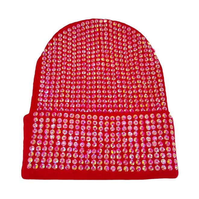 Red Solid Knit Beanie Hat, stay warm and fashionable with this studded beanie hat. This is the perfect hat for any stylish outfit or winter dress. Perfect gift for Birthdays, Christmas, Stocking stuffers, Secret Santa, holidays, anniversaries, etc. to your friends, family, or loved ones. Happy Winter!