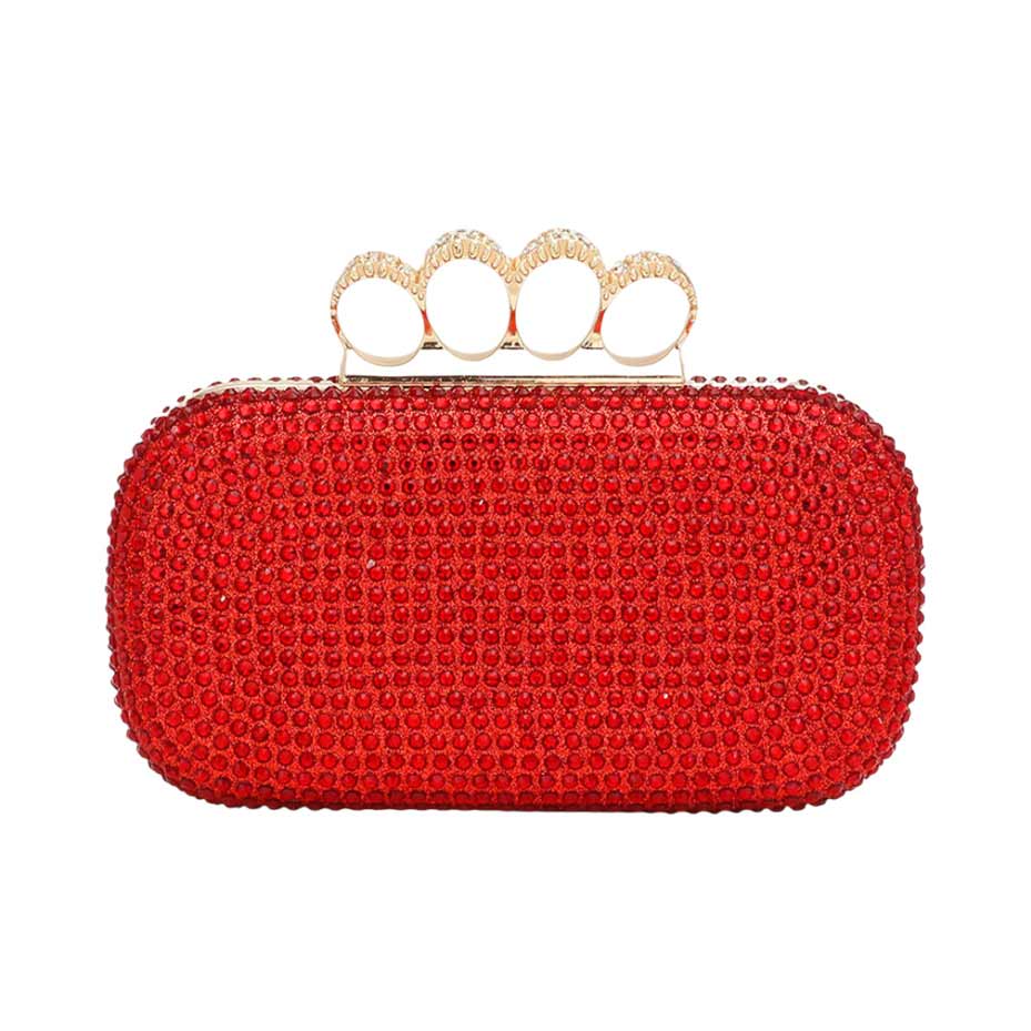 Red Trendy Bling Rectangle Evening Clutch Crossbody Bag, is beautifully designed and fit for all special occasions & places. Its catchy and awesome appurtenance drags everyone's attraction to you at any place & occasion. Perfect gift ideas for a Birthday, Christmas, Anniversary, Valentine's Day, and all special occasions.