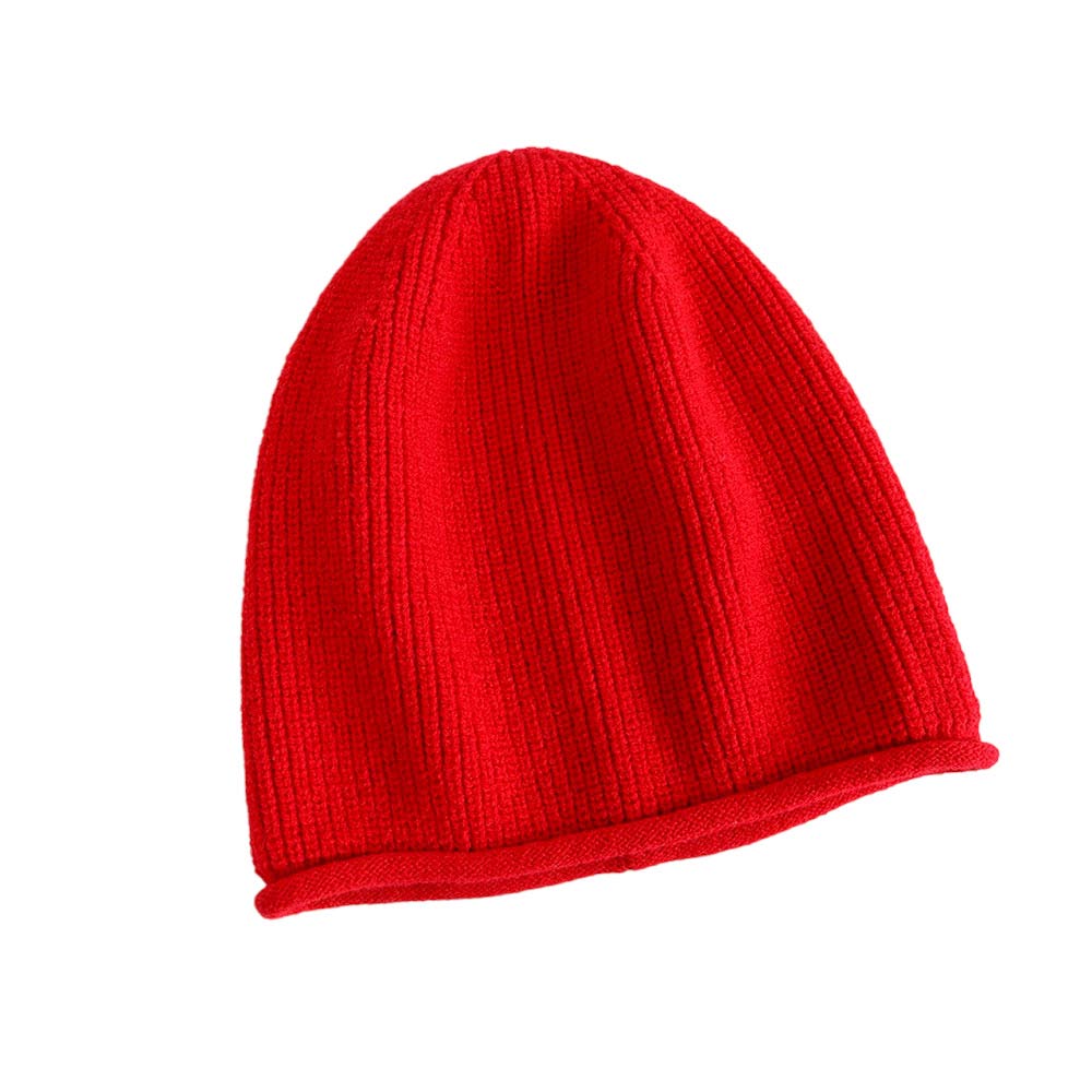 Red Trendy Solid Knit Beanie Hat, wear this beautiful beanie hat with any ensemble for the perfect finish before running out the door into the cool air. An awesome winter gift accessory and the perfect gift item for Birthdays, Christmas, Stocking stuffers, Secret Santa, holidays, anniversaries, Valentine's Day, etc.
