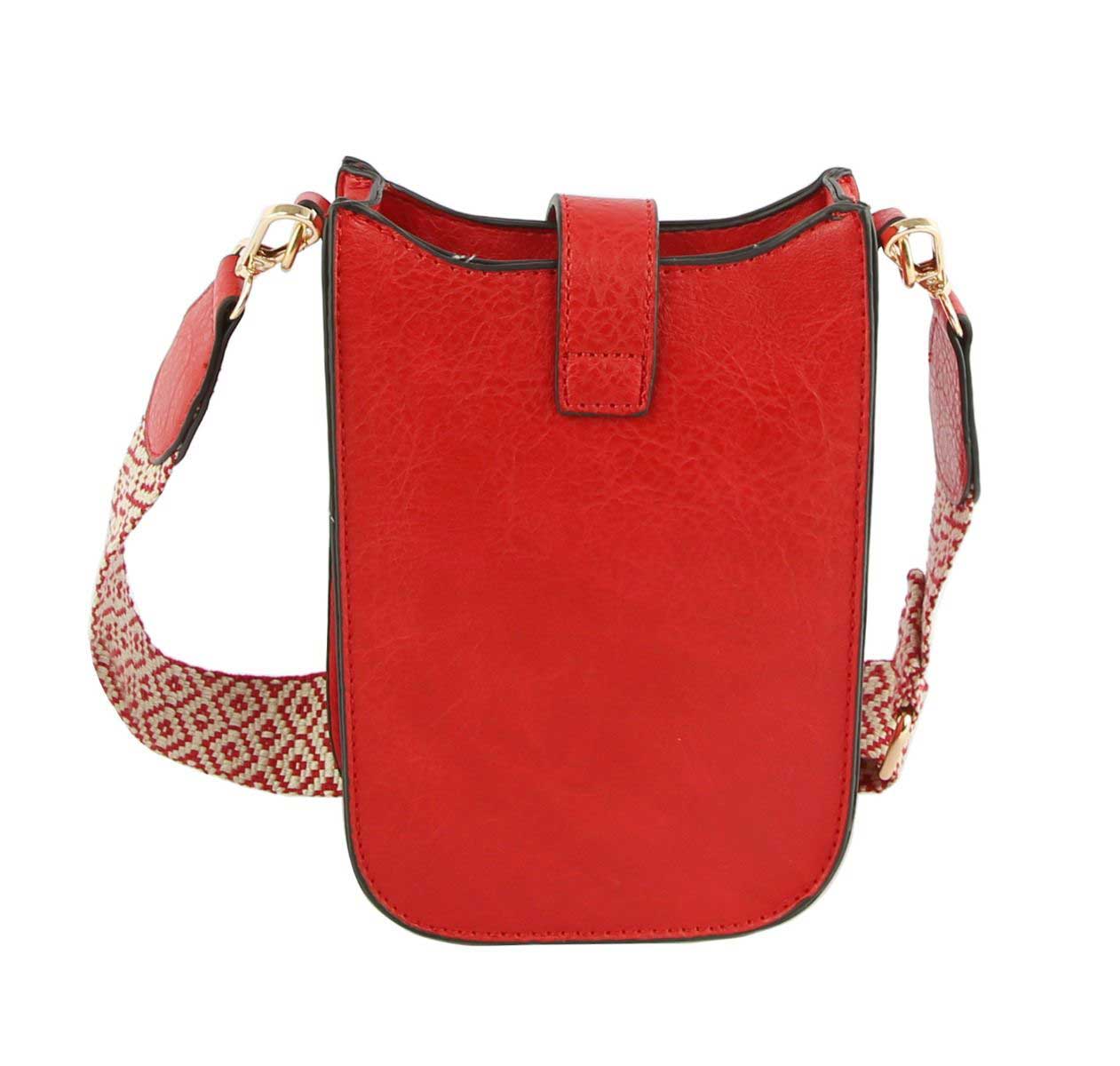 Red Vegan Leather Crossbody Bag with Adjustable Guitar Straps, perfectly goes with any outfit and shows your trendy choice to make you stand out on your occasion. Ideal for keeping your phone, makeup, money, bank cards, lipstick, coins, and other small essentials in one place. It's lightweight & versatile enough to carry with different outfits throughout the week. Perfect gifts for your lovers and lover persons on valentines Day. Stay comfortable & attractive on occasion.