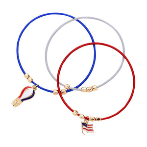 Red White Blue 3Pcs USA Flag Hot Air Balloon Guitar String Bracelets, these American USA Flag Bracelets are easy to put on, and take off and so comfortable for daily wear. Pair these with a T-shirt and jeans and you are good to go. 