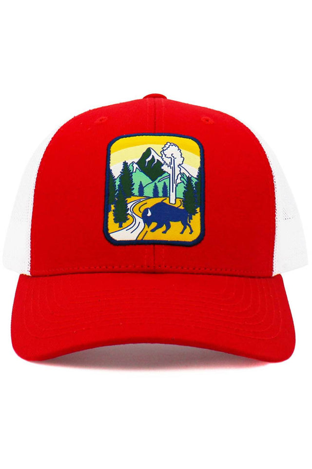 Red The Buffalo Mesh Baseball Cap features a classic front design paired with a breathable mesh back for all-day comfort. With its casual, versatile style, it’s perfect for everyday wear, outdoor activities, and laid-back outings.