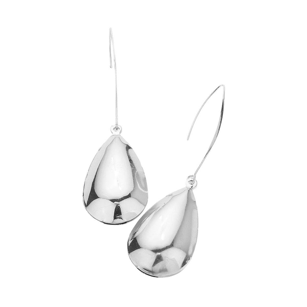 Gold 3D Teardrop Dangle Earrings. Make a stylish statement with these 3D Dangle Earrings. Crafted from metal in a timeless design, they are sure to become a wardrobe staple. The intricate design will draw attention to your face without the need for further adornment.  Perfect gift for birthdays, Mother's Day, Graduation.