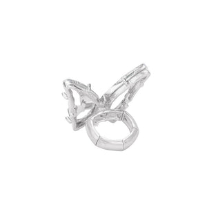 Rhodiam Butterfly Stretch Ring, is a unique piece for your collection. Crafted from gleaming materials for a timeless and elegant look, this stretch ring features an ornate butterfly design for an eye-catching detail. Enjoy the perfect fit and stylish design of this beautiful ring. A perfect gift material to your loved ones.
