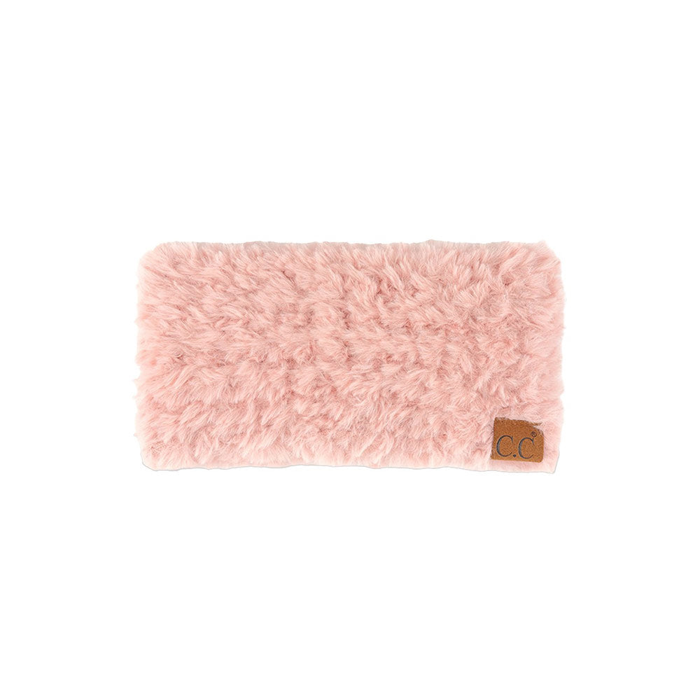 Rose C.C Solid Color Faux Fur Headwrap, this faux fur headwrap offers a chic and cozy style. It is made of soft faux fur and features a comfortable, adjustable fit with a clasp closure. Awesome winter gift accessory for birthdays, Christmas, Stocking Stuffer, Secret Santa, holidays and anniversaries.