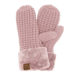 Rose C.C Waffle Knit Mittens, keep your hands warm and cozy with their special knit design. Crafted from a lightweight material, they offer maximum breathability and keep hands comfortable even in cold temperatures. Practical winter gift for family members, parents, grandparents, outdoor activists, or close friends.