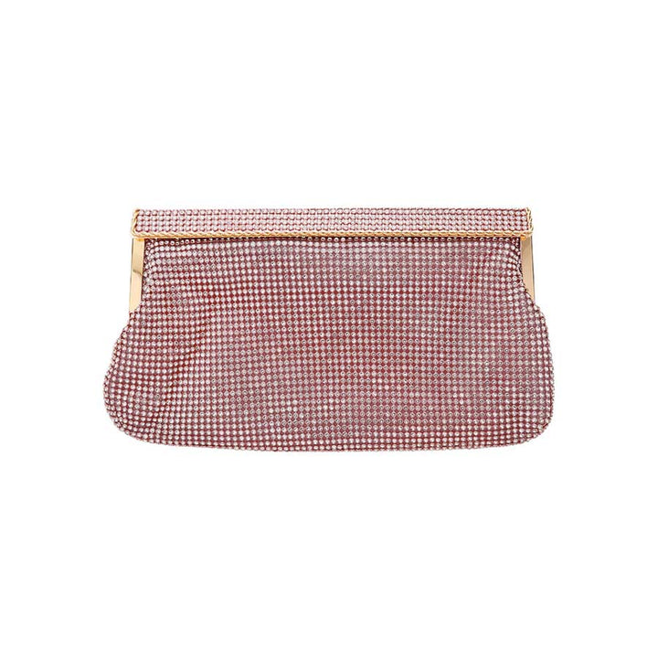 Rose Gold Bling Evening Clutch Crossbody Bag, is a luxurious and versatile accessory, perfect for any formal occasion. Crafted from durable satin, it features a sparkling design for a show-stopping effect. With an adjustable shoulder strap for crossbody wear, it's an ideal piece to carry your essentials in style. 