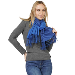Royal Blue Reversible Solid Shawl Oblong Scarf, is delicate, warm, on-trend & fabulous, and a luxe addition to any cold-weather ensemble. This shawl oblong scarf combines great fall style with comfort and warmth. Perfect gift for birthdays, holidays, or any occasion.