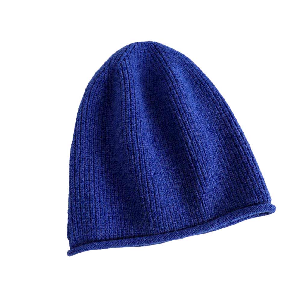 Royal Blue Trendy Solid Knit Beanie Hat, wear this beautiful beanie hat with any ensemble for the perfect finish before running out the door into the cool air. An awesome winter gift accessory and the perfect gift item for Birthdays, Christmas, Stocking stuffers, Secret Santa, holidays, anniversaries, Valentine's Day, etc.