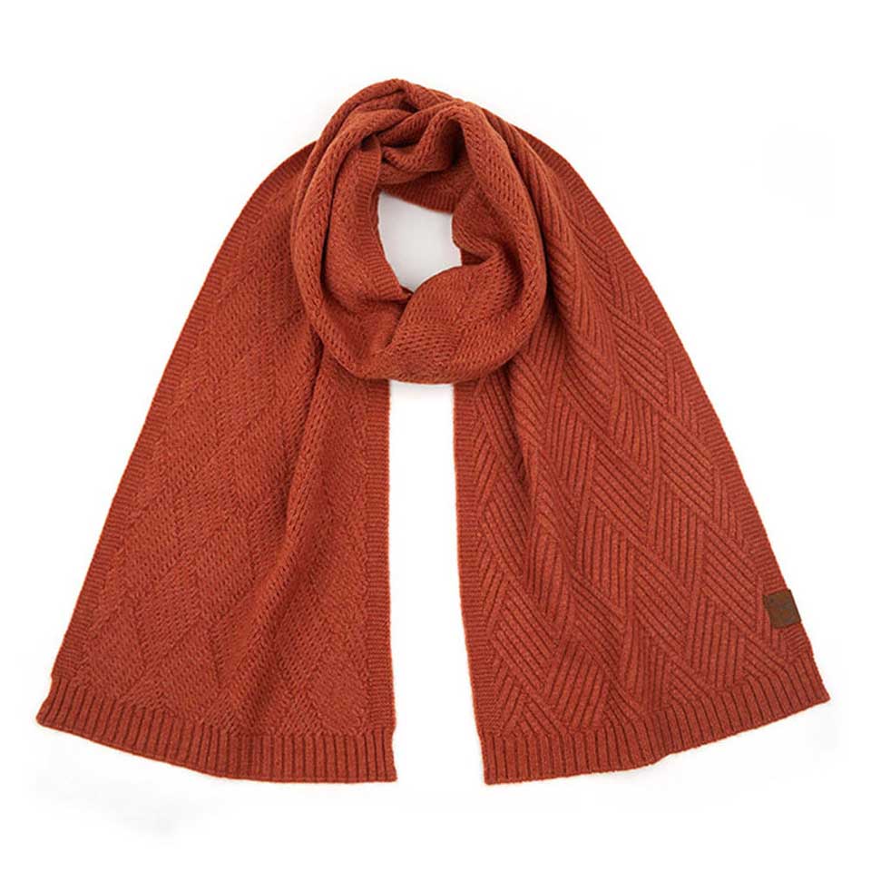 Rust C.C Diagonal Stripes Criss Cross Pattern Scarf, adds a modern twist to any outfit. Crafted with high-quality fabric, it features a criss-cross pattern in stylish diagonal stripes with vibrant colors to choose from. Perfect for any season, this scarf adds a touch of sophistication. Perfect seasonal gift idea. 