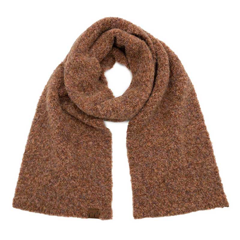 Rust C.C Mixed Color Boucle Scarf, is crafted from a luxurious blend of soft acrylic and wool materials. A fashionable accessory for any wardrobe, Its stylish looped texture features multicolored accents, providing a unique and eye-catching look. The scarf's lightweight design ensures comfort and warmth all season long.