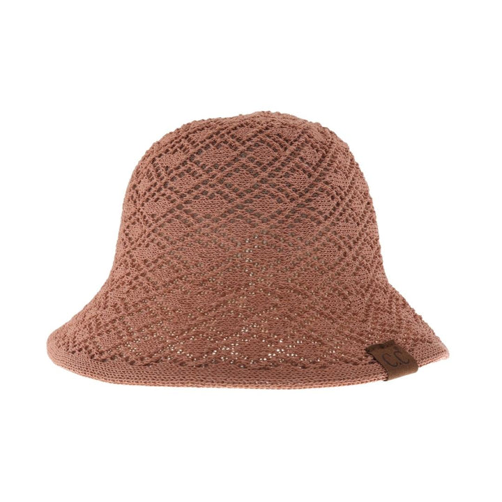 Rust Diamond Lace Knitted Reversible C.C Cloche Bucket Hat combines refined craftsmanship with versatile design. Featuring a delicate diamond lace knit pattern, this hat offers a sophisticated texture that enhances any ensemble. Its reversible construction allows you to switch effortlessly between a classic cloche silhouette and a relaxed bucket style, providing adaptable elegance for various occasions. Designed for comfort and style, it is an expert choice for those seeking both functionality and fashion-f