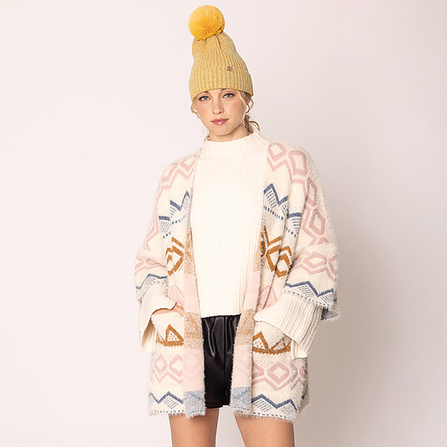 Ivory Aztec Cardigan