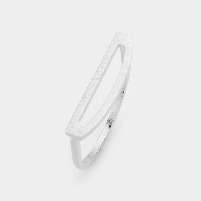Madeline Love Rhodium, ~D~ -D- Initial Monogram Brass Metal Ring - Jewelry