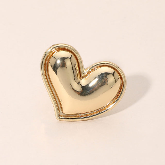 Madeline Love Gold Bold Metal Heart Accent Ring