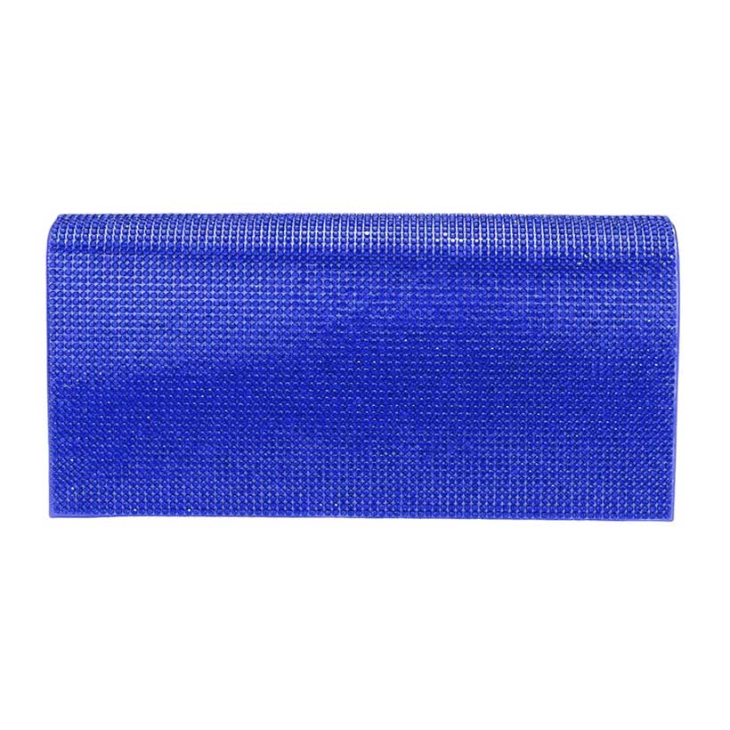 Sapphire Shimmery Evening Clutch Bag, This evening purse bag is uniquely detailed, featuring a bright, sparkly finish giving this bag that sophisticated look that works for both classic and formal attire, will add a romantic & glamorous touch to your special day. perfect evening purse for any fancy or formal occasion.