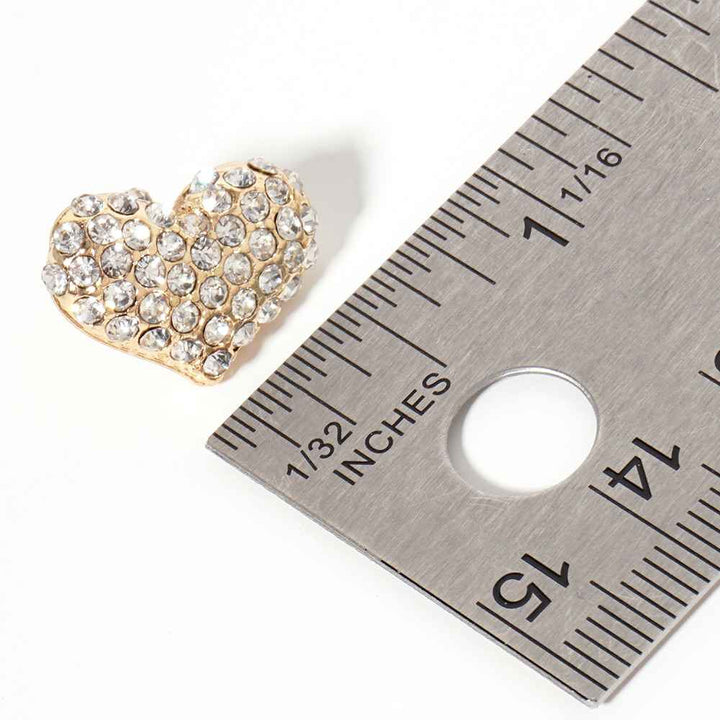 Siam-Crystal Pave Heart Stud Earrings offer a stunning addition to any outfit. The pave heart design adds a touch of elegance and sparkle, while the high-quality crystals provide a timeless shine. Perfect for both formal and casual occasions, these earrings are a must-have for any jewelry collection. 