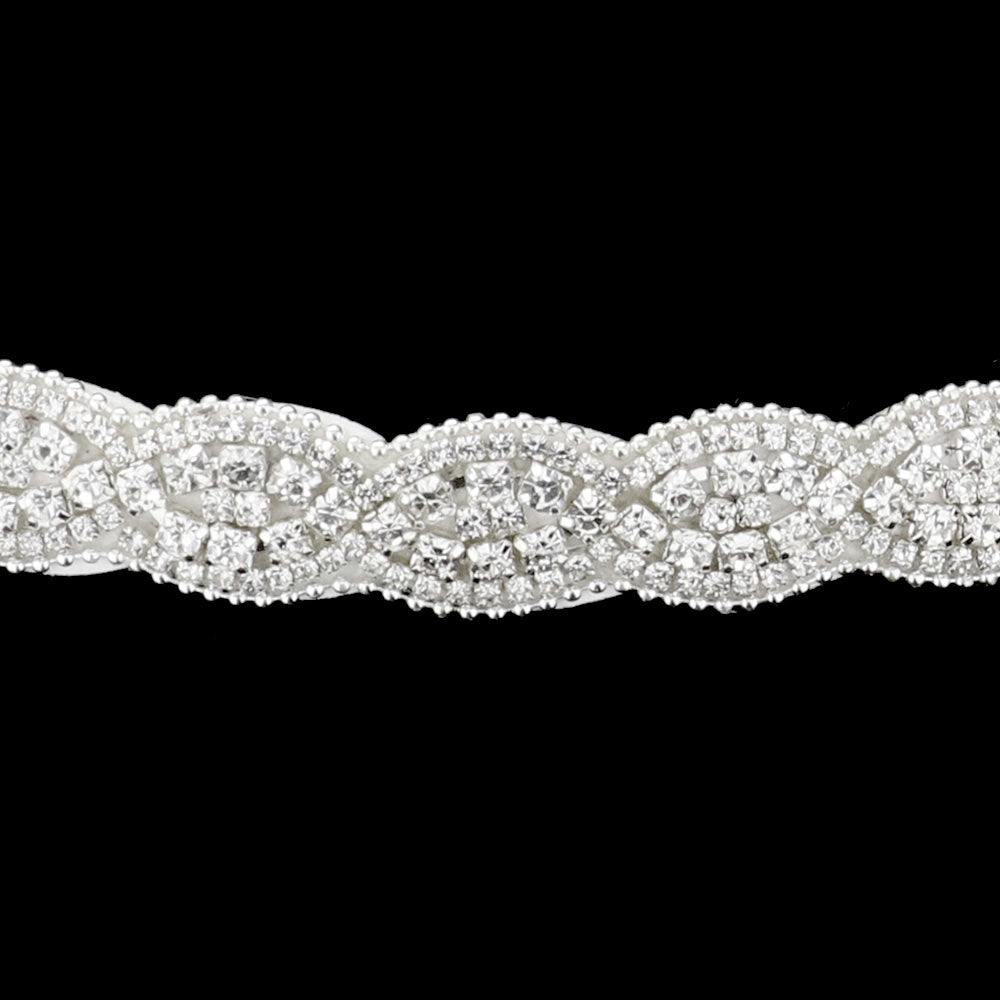 Silver Bubble Stone Sash Ribbon Bridal Wedding Belt Headband, is the perfect accessory for your special day. This belt headband will give your wedding look a unique and sophisticated touch. This is a must-have accessory for your very own special day. Perfect for brides, bridal parties, and any other formal occasion.