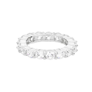 Silver CZ Round Accented Band Ring, offers a stunning addition to any jewelry collection with its delicate design. Featuring a polished round band studded with glittering CZ stones, this ring provides subtle sparkle and eye-catching dimension. The perfect accessory to complete your outfit for any special occasion or making a …