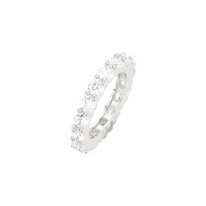 Silver CZ Round Accented Band Ring, offers a stunning addition to any jewelry collection with its delicate design. Featuring a polished round band studded with glittering CZ stones, this ring provides subtle sparkle and eye-catching dimension. The perfect accessory to complete your outfit for any special occasion or making a …
