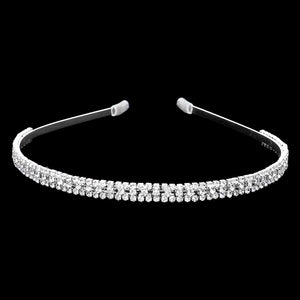Silver Rhinestone Pave Headband is a perfect accessory for any special occasion. Its sparkling rhinestones add a touch of elegance to any outfit. Made with high-quality materials, it offers long-lasting wear and a comfortable fit. Perfect for birthdays, parties, weddings, prom outfits, or any meaningful special events.