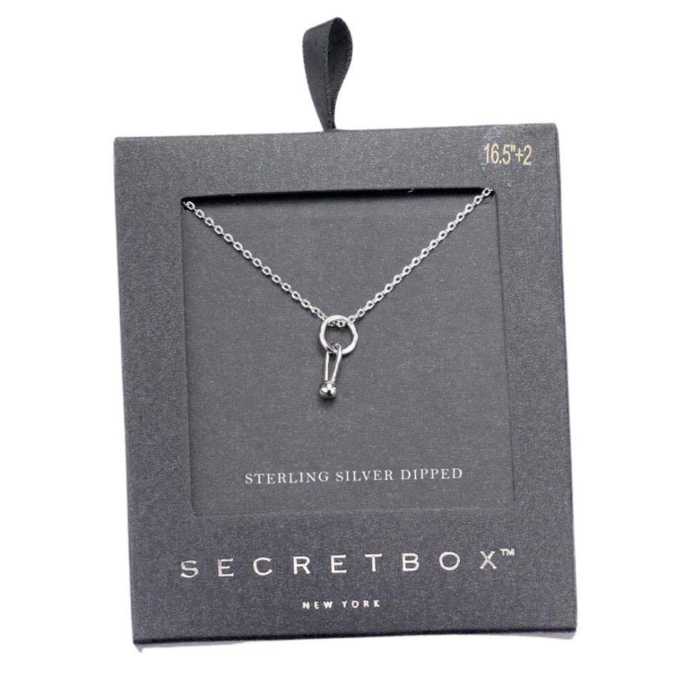 Silver Secret Box Sterling Silver Dipped Geometric Metal Pendant Necklace, is an exquisite necklace that will surely amp up your beauty and show your perfect class anywhere, any time. The beautifully crafted design adds a gorgeous glow to any outfit. Perfect gift for Birthday, Anniversary, Mother's Day, Anniversary.