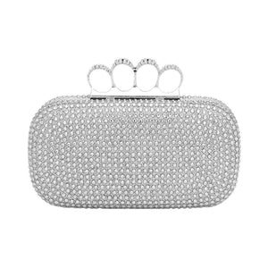 Silver Trendy Bling Rectangle Evening Clutch Crossbody Bag, is beautifully designed and fit for all special occasions & places. Its catchy and awesome appurtenance drags everyone's attraction to you at any place & occasion. Perfect gift ideas for a Birthday, Christmas, Anniversary, Valentine's Day, and all special occasions.