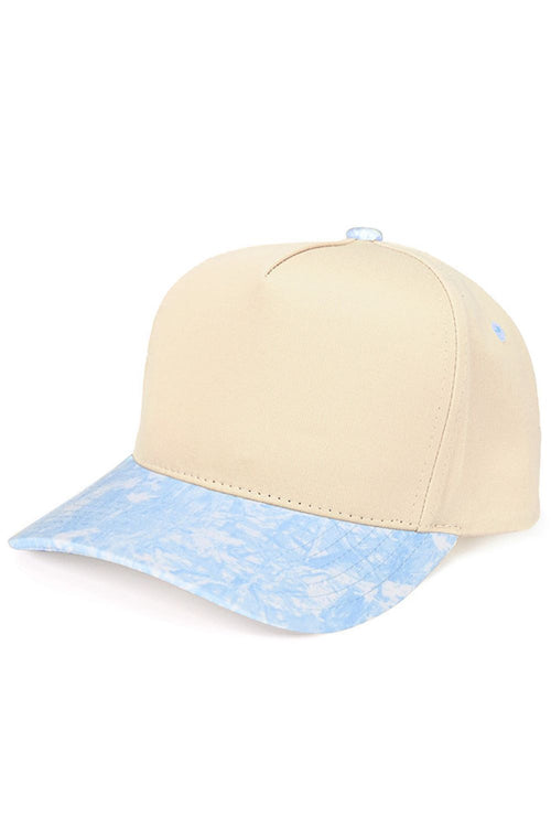 C.C Women's Two Tone Canvas Trucker Cap Hat - Sky Blue