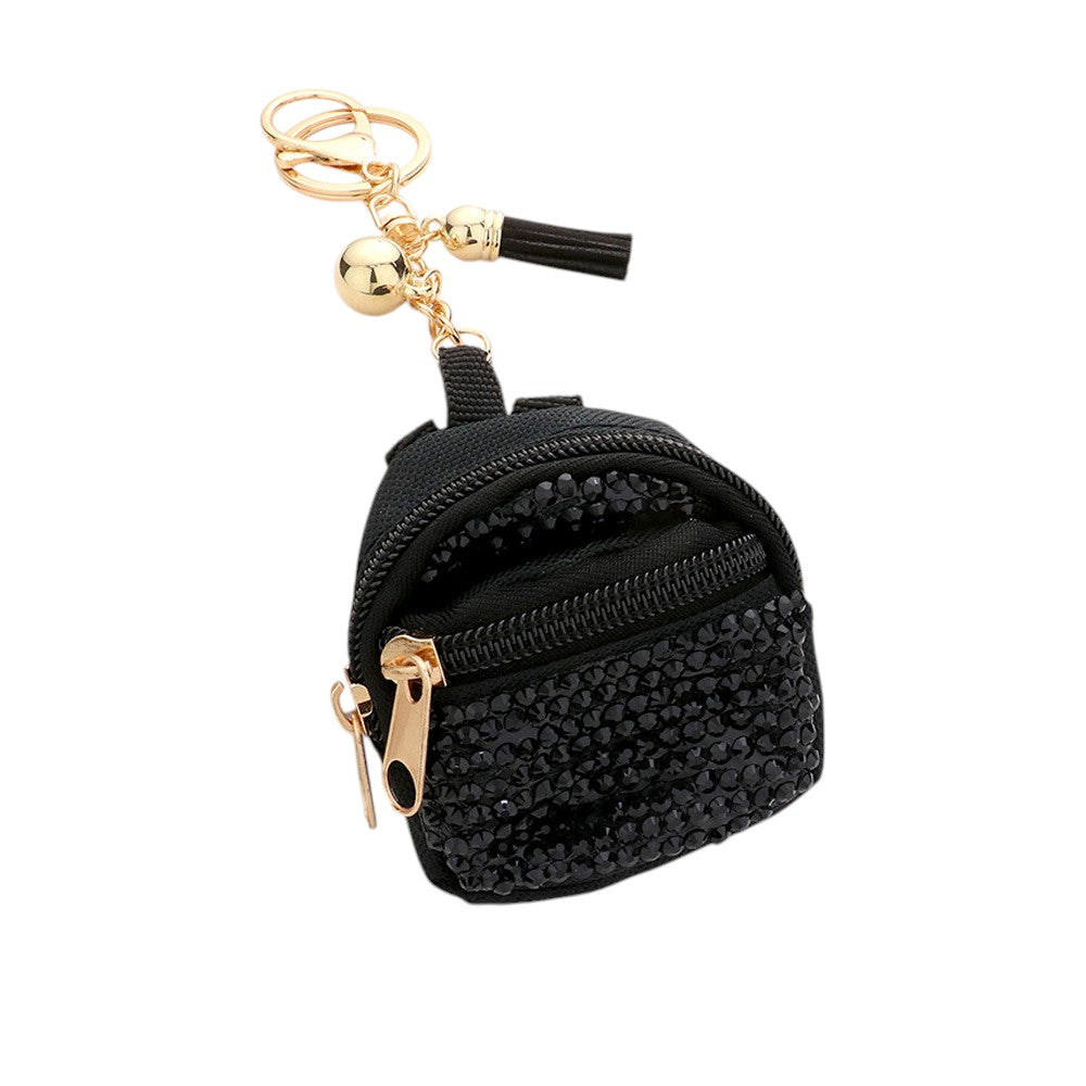 h&m mini backpack keychain Bling Studded Backpack Keychains | Bling Products | Rhinestone Keychains