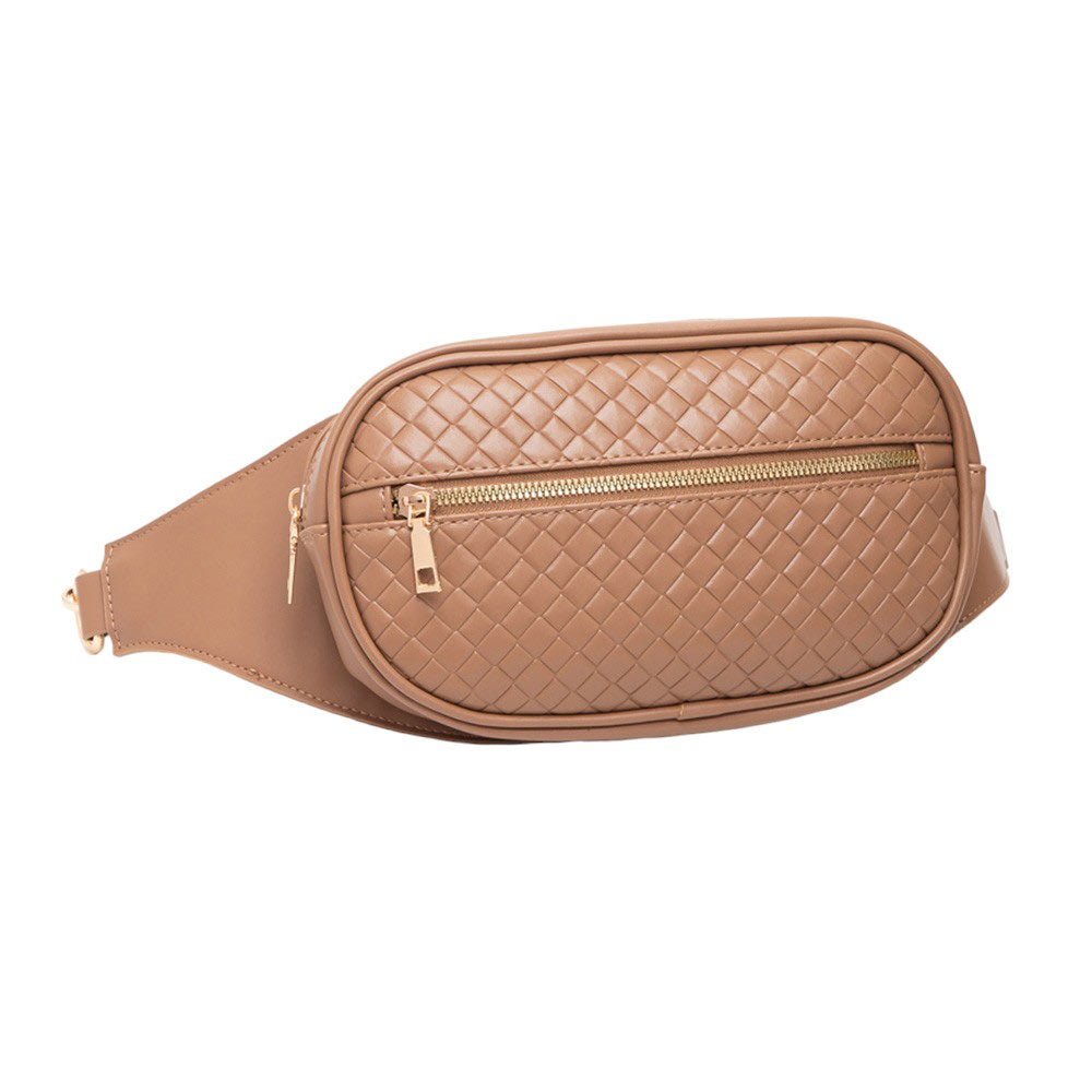 Tan Indulge in the luxurious feel of our Faux Braided Leather Mini Sling Bag. Crafted with precision from high-quality faux leather, this bag offers a stylish and durable option for carrying your essentials. The braided design adds a touch of elegance, making it the perfect accessory for any outfit.