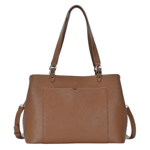 Tan Solid Faux Leather Shoulder Crossbody Bag, is made of durable faux leather, offering long-lasting strength and comfortable fit. It features a wide interior to keep your things organized. With adjustable shoulder straps, it is a great option for carrying all day. A thoughtful gift for loved ones on any special day