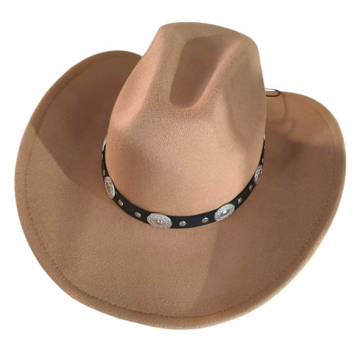 Tan-Western Style Belt Pointed Cowboy Fedora Hat is expertly crafted with a classic design and a modern twist. Adds a touch of authenticity while the pointed shape gives it a contemporary edge. Made with high-quality materials, this hat is durable and stylish, making it the perfect accessory for any outfit.