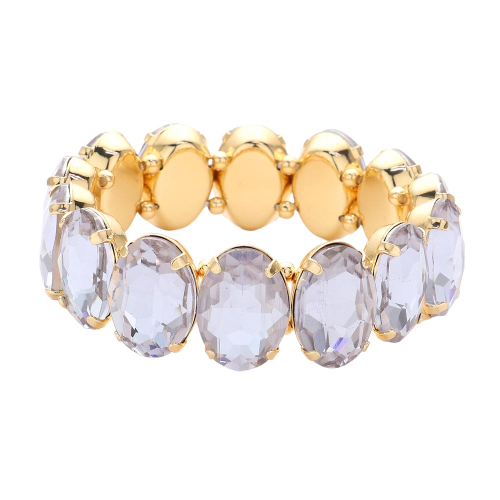 Tanzanite Oval Stone Stretch Evening Bracelet, get ready with this oval stone bracelet to receive the best compliments on any special occasion. This classy evening bracelet is perfect for parties, Weddings, and Evenings. Awesome gift for birthdays, anniversaries, Valentine’s Day, or any special occasion.