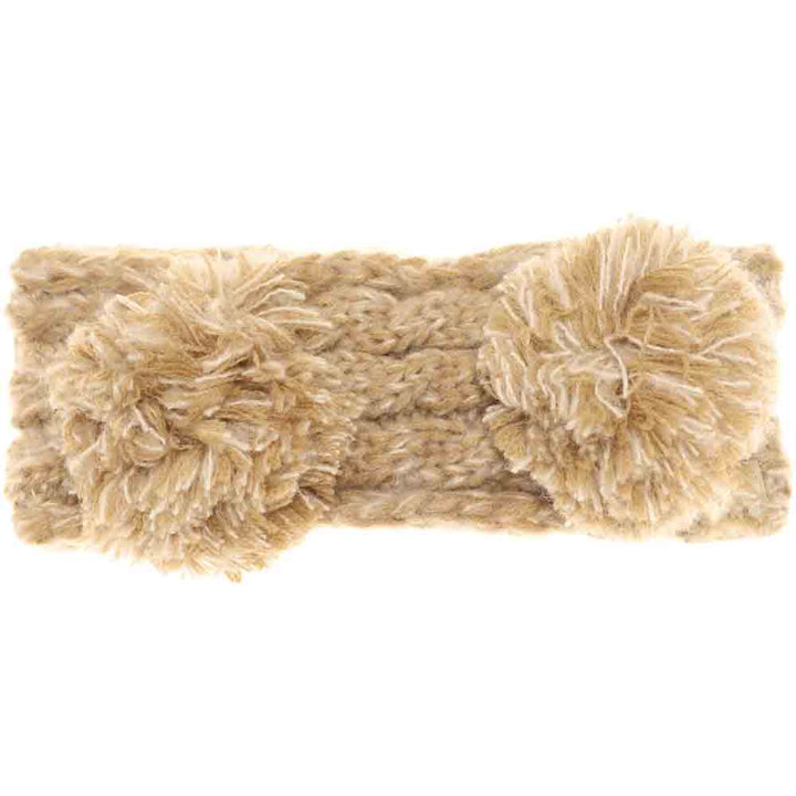 Taupe KIDS Multi-tone Double Pom Head Wrap combines functional warmth with playful style. Designed for comfort and durability, it features a soft, stretchy fabric that fits snugly on young heads, while the double pom-poms add a charming, dynamic touch. Perfect for cooler weather, this head wrap keeps children cozy without sacrificing movement or breathability. Its vibrant multi-tone colors effortlessly complement a variety of outfits, making it a practical yet stylish choice for active kids. 