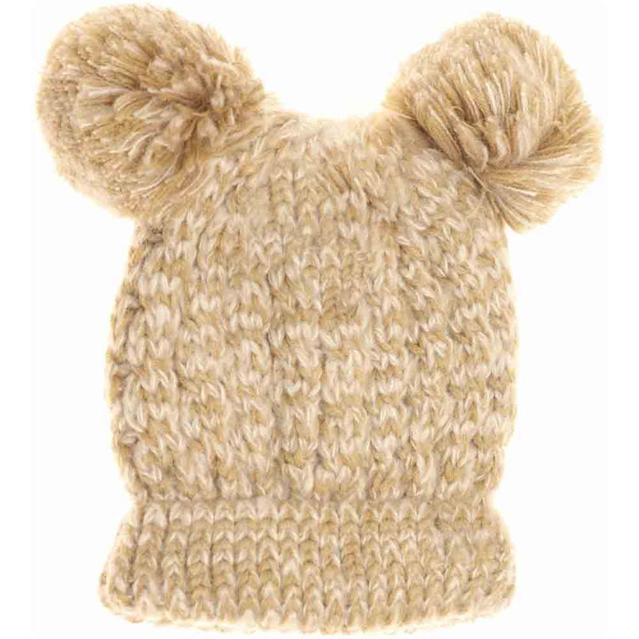 Taupe Kids Multi Tone Double Pom CC Beanies deliver exceptional warmth with their double-layer construction, ideal for chilly weather. Featuring vibrant multi-tone colors and playful double pom-poms, these beanies add a fun and stylish accent to any child's outfit. Made from soft, breathable fabric, they provide lasting comfort and protect young wearers from the cold, making them a practical and fashionable choice for winter wear. 