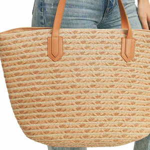 Taupe Striped Straw Tote Bag, this tote bag is versatile enough for wearing through the week, simple and leisurely, elegant and fashionable, suitable for women of all ages, and ultra-lightweight to carry around all day. The interior has enough capacity for keys, phones, cards, sunglasses, purses, lipsticks, books, and water bottles. This striped straw tote bag can hold up all your daily necessities.
