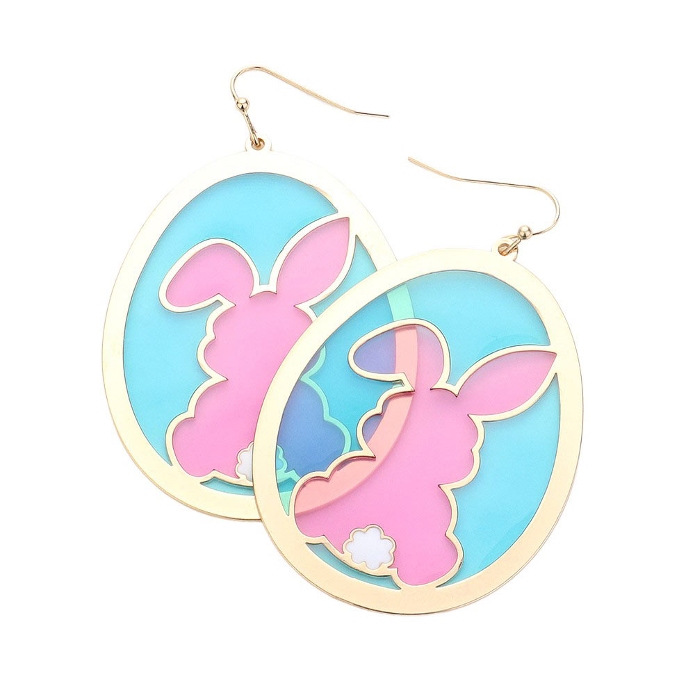 Translucent Oval Easter Bunny Dangle Earrings feature a delicate design that adds a touch of elegance to any outfit. Crafted with precision, the translucent oval bunny provide a subtle yet eye-catching shimmer. Perfect for any occasion, these earrings are a must-have for any fashion enthusiast looking for unique.