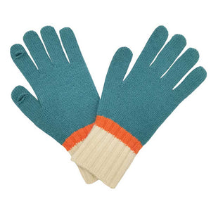 Turquoise Color Block Knit Gloves, stay cozy and make a festive statement this winter with these gloves. These gloves feature a stylish color block pattern, so you can stay warm in style. These Gloves are a fashionable way to complete any outfit. Perfect Gift for Birthday, Christmas, Holiday, Anniversary gift for your loved One.