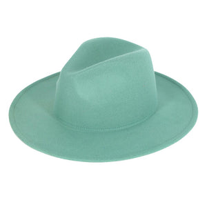 Turquoise Trendy Solid Panama Hat, This unique, timeless & classic Hat with solid color trim that looks cool & fashionable. This Panama hat is a good companion when you go shopping, fishing, beach travel, or camping. Can be used throughout all seasons to keep you safe from the sun. Stay comfortable throughout the year.